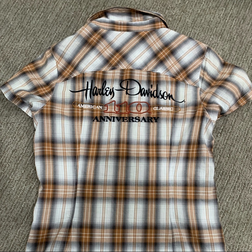 Harley Davidson flannel button down